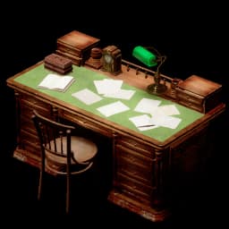 Antique Desk Set database item