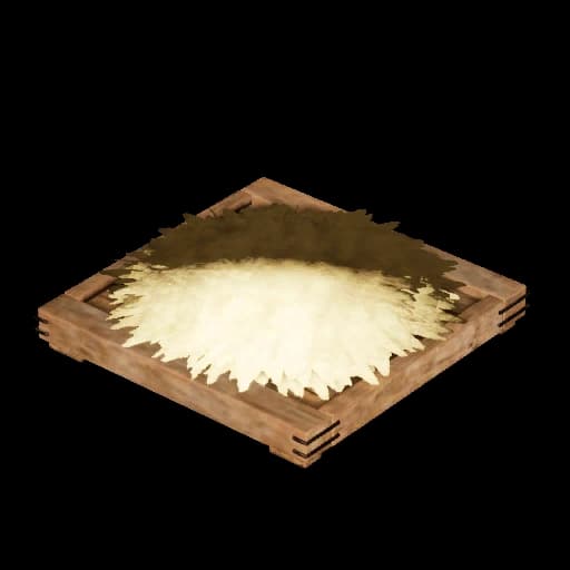 Straw Pal Bed Palworld item database entry