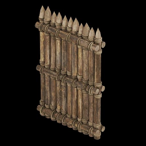 Wooden Defensive Wall Palworld item database entry